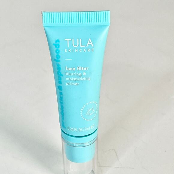Tula Face Filter Blurring + Moisturizing Primer Blur Pores Travel .24 oz 7ml New - Picture 1 of 6